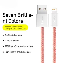 Кабель Baseus Dynamic Series Fast Charging USB to Lightning 2.4A 1m Оранжевый