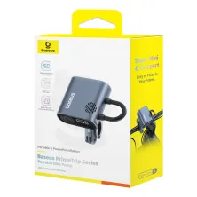 Велокомпресор універсальний Baseus PrimeTrip Series Portable Bike Pump акумуляторний 1750mAh 45W Сірий