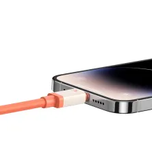 Кабель Baseus 0℃ Series Fast Charging Data Cable Type-C to Lightning PD 20W 1m Помаранчевий