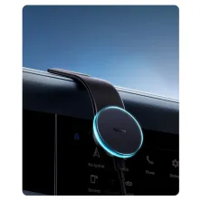 Бездротовий автомобільний зарядний пристрій Baseus C02 Pro Magnetic Wireless Charging Car Mount з технологією Qi 15W Чорний