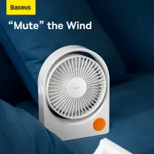 Вентилятор портативный Baseus Serenity Desktop Fan Pro настольный с аккумулятором 2000 мАч Белый