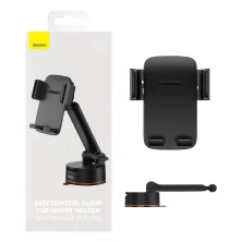 Автодержатель для телефона Baseus Easy Control Clamp Car Mount Holder Pro Suction Cup Version на торпедо и в воздуховод Черный