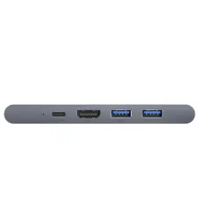 USB-хаб Baseus 7in1 Thunderbolt C + Pro 7-Port Type-C HUB Adapter Type-C*2 to USB3.0*2, Type-C*1, 4KHDMI, RJ45, SD, MicroSD Сірий