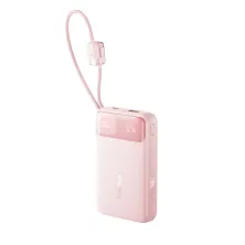 УМБ Baseus EnerFill FC11 Dual-Cable 20000mAh 22.5W с технологией QC3.0+PD3.0 и iP 20W+Type-C 22.5W кабелем Розовый