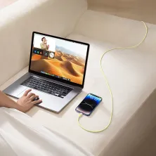 Кабель Baseus Discolor Series Fast Charging Data Cable Type-C to Lightning PD 20W 1m Жовтий