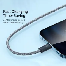 Кабель Baseus Dynamic Series Fast Charging USB to Lightning 2.4A 2m Серый