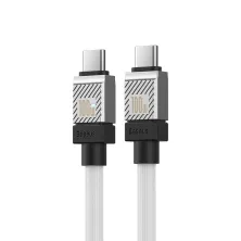 Кабель Baseus CoolPlay Series Fast Charging Data Cable Type-C to Type-C 100W 20V 5A 1m Білий