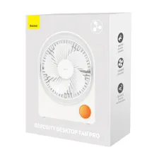 Вентилятор портативный Baseus Serenity Desktop Fan Pro настольный с аккумулятором 2000 мАч Белый