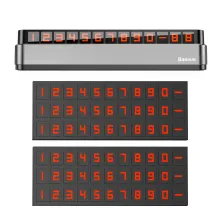 Автовизитка парковочная карта Baseus Moonlight Box Series Temporary Parking Number Plate Черный
