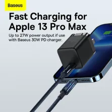 Кабель Baseus Explorer Series Auto Power-Off Fast Charging Data Cable Type-C to Lightning PD 20W 1m Синій