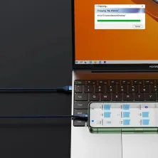 Кабель Baseus Flash Series 2 3-in-1 Fast Charging Data Cable USB to Lightning+Type-C+MicroUSB 100W 1.2m Синій