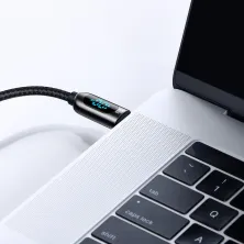 Кабель Baseus Display Series Fast Charging Data Cable Type-C to Type-C 100W 20V 5A 1m Чорний
