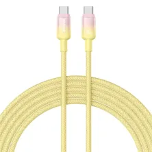 Кабель Baseus Discolor Series Fast Charging Data Cable Type-C to Type-C 100W 20V 5A 1m Жовтий