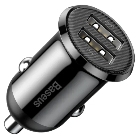 Автомобильное зарядное устройство Baseus Grain Pro Car Charge 2USB 4.8A Черный