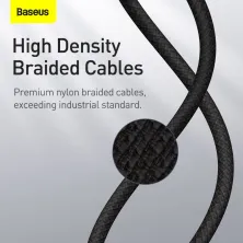 Кабель Baseus High Density Braided Fast Charging Data Cable Type-C to Lightning PD 20W 1m Черный