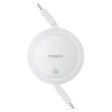 Кабель Baseus Free2Pull Mini Charging Data Cable Type-C to Type-C 60W 1m Белый