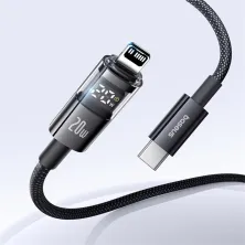 Кабель Baseus Display 2 Series Fast Charging Data Cable Type-C to Lightning PD 20W 1m Чорний