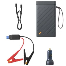 Пускозарядний пристрій Бустер Baseus Reboost Car Jamp Starter 3in1 12V 16000mAh 1600A з функцією Павербанка 65W 5V/3A та LED ліхтарика Чорний