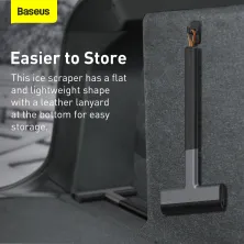 Автомобільний скребок для снігу та льоду Baseus Quick Clean Car Ice Scraper Чорний