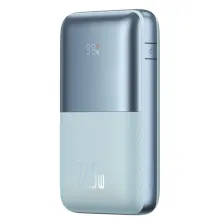 УМБ Baseus Bipow Pro Digital Display 20000mAh 22.5W 5A з технологією QC3.0+PD3.0 2USB+Type-C + Кабель USB to Type-C Блакитний