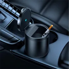 Автомобильная пепельница в подстаканник Baseus Premium 2 Series Car Ashtray Черный