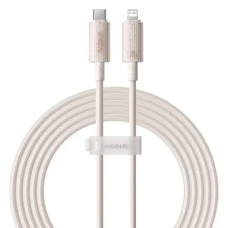 Кабель Baseus Habitat Series Fast Charging Data Cable Type-C to Lightning PD 20W 2m Рожевий