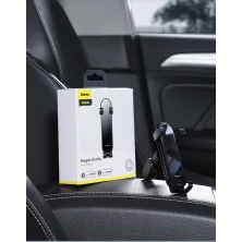 Автодержатель для телефона Baseus Penguin Gravity в воздуховод Черный