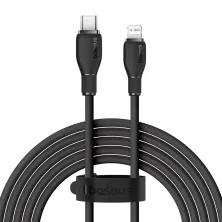 Кабель Baseus Pudding Series Fast Charging Data Cable Type-C to Lightning PD 20W 2m Чорний