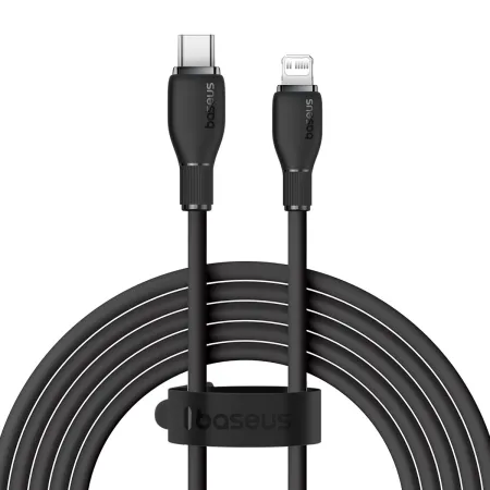 Кабель Baseus Pudding Series Fast Charging Data Cable Type-C to Lightning PD 20W 2m Чорний