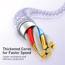 Кабель Baseus Dynamic 2 Series Fast Charging USB to Lightning 2.4A 1m Фіолетовий
