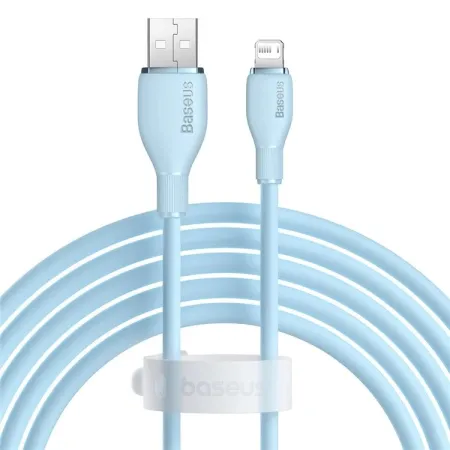 Кабель Baseus Pudding Series Fast Charging Data Cable USB to Lightning 2.4A 2m Голубой
