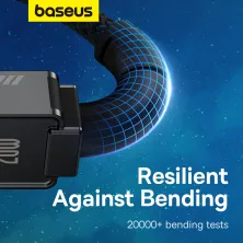 Кабель Baseus Unbreakable Series Fast Charging Data Cable Type-C to Lightning PD 20W 2m Чорний