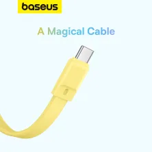 УМБ Baseus Magnetic Mini Wireless Fast Charge 10000mAh 30W 3A QC3.0+PD3.0 з функцією MagSafe та Qi 15W і Type-C 30W кабелем Жовтий