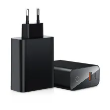 Сетевое зарядное устройство Baseus Speed PPS Intelligent Power-off QC4.0+PD3.0 45W USB+Type-C 6A Черный