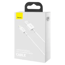 Кабель Baseus Superior Series Fast Charging Data Cable USB to Lightning 2.4A 0.25m Белый