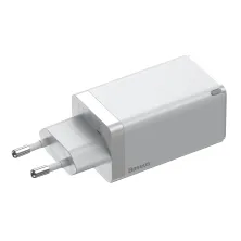 Сетевое зарядное устройство Baseus Quick GaN2 Pro QC4.0+PD3.0 65W USB+2Type-C 5A + кабель Baseus Type-C to Type-C 100W 20V/5A 1м Белый