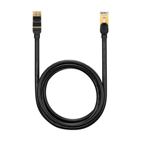 Кабель Baseus High Speed CAT7 Seven Types RJ45 10Gigabit Network Cable Ethernet Круглий 2m Чорний