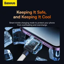 Кабель Baseus CoolPlay Series Fast Charging Data Cable Type-C to Lightning PD 20W 2m Білий