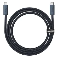 Кабель Baseus Flash 2 USB4 Series Fast Charging Data Cable Type-C to Type-C 240W 8K@60Hz 40Gbps 1m Черный