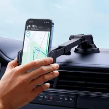 Автотримач для телефона Baseus UltraControl Go Series Clamp-Type Phone Holder Suction Cup Version на торпедо Чорний