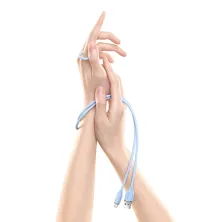 Кабель Baseus Jelly Liquid Silica Gel USB to Lightning 2.4A 2m Синій