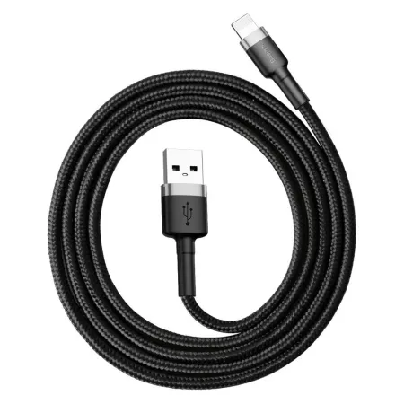 Кабель Baseus Cafule Cable USB to Lightning 2.4A 1m Чорний
