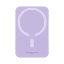 УМБ Baseus Magnetic Wireless 2in1 6000mAh 20W 2.4A QC3.0+PD3.0 з Бездротовою зарядкою Qi 15W Фіолетовий