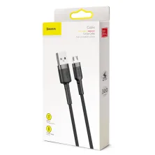 Кабель Baseus Cafule Cable USB to Micro USB 2A 3m Чорний