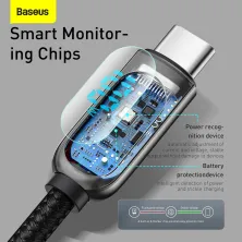 Кабель Baseus Display Series Fast Charging Data Cable Type-C to Type-C 100W 20V 5A 2m Чорний