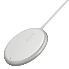 Бездротовий зарядний пристрій Baseus Simple Mini Magnetic з функцією MagSafe і Qi 15W Білий