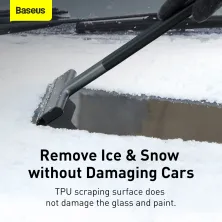 Автомобільний скребок для снігу та льоду Baseus Quick Clean Car Ice Scraper Чорний