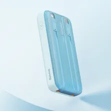 УМБ Baseus Comet Digital Display Fast Charge 10000mAh 22.5W 3A с технологией QC3.0+PD3.0 и iP 20W+Type-C 22.5W кабелем Голубой