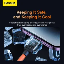 Кабель Baseus CoolPlay Series Fast Charging Data Cable Type-C to Lightning PD 20W 1m Помаранчевий