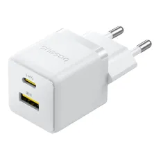 Мережевий зарядний пристрій Baseus Palm Fast Charger QC3.0+PD3.0 30W USB+Type-C 3A Білий